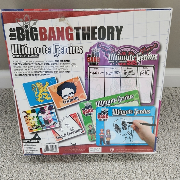The Big Bang Theory Ultimate Genius Party Game Board Game by Cardinal - Picture 2 of 2